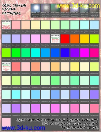 3D打印模型JP Doris Curtain - Poses and Prop for Victoria 8的图片