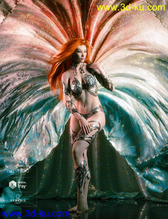 JP Doris Curtain - Poses and Prop for Victoria 8模型的图片13