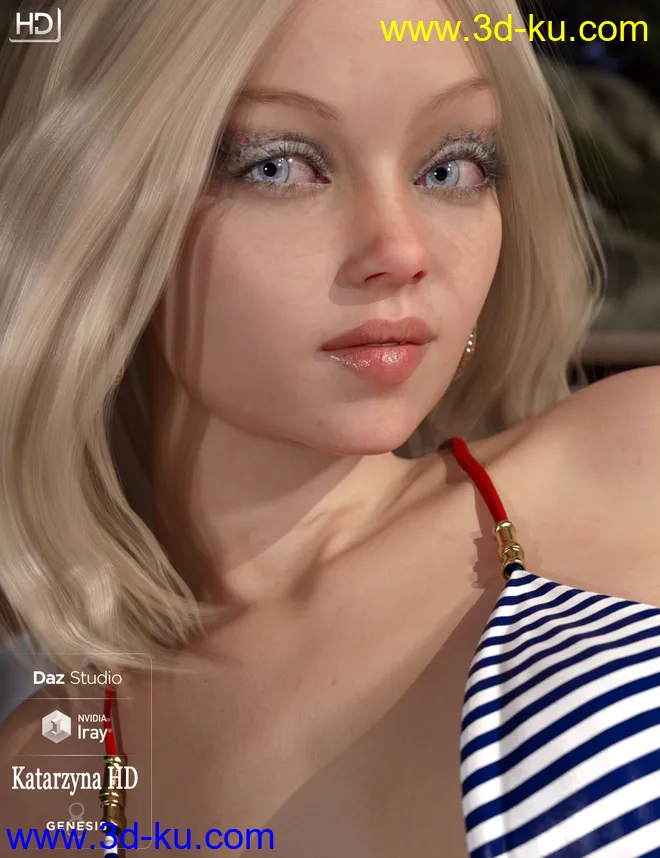 Katarzyna HD For Genesis 8 Female模型的图片7