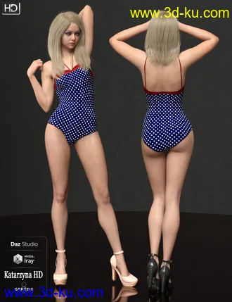 3D打印模型Katarzyna HD For Genesis 8 Female的图片