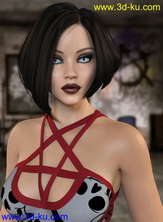 Kaylessa Hair for Genesis 3 and 8 Female(s)模型的图片5