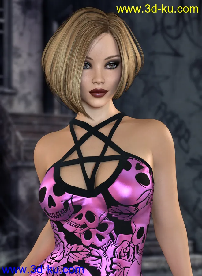 Kaylessa Hair for Genesis 3 and 8 Female(s)模型的图片7