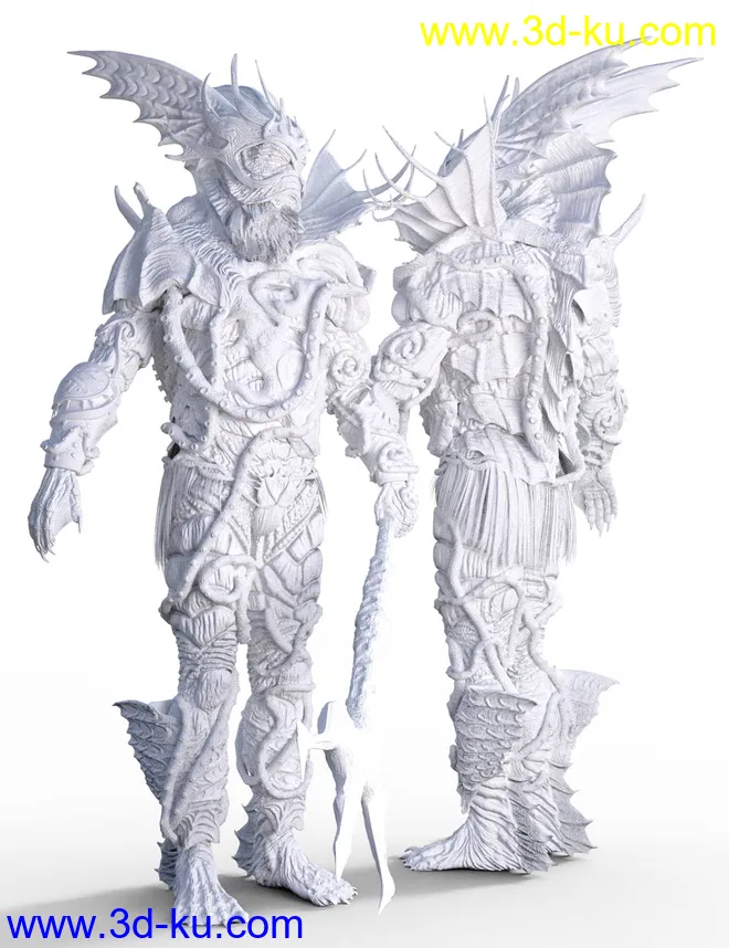 King of the Deep Outfit and Poses for Genesis 3 Male Creech Evolution模型的图片8