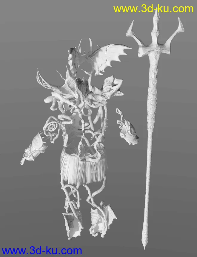 King of the Deep Outfit and Poses for Genesis 3 Male Creech Evolution模型的图片10