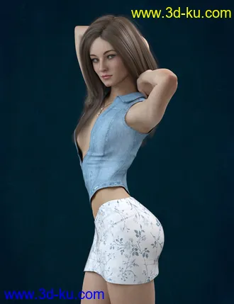3D打印模型KrashWerks GINA for Genesis 8 Female的图片