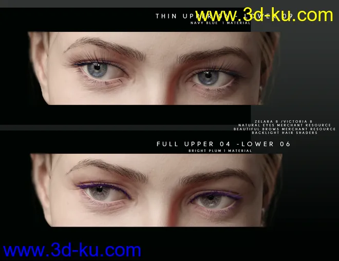 Lash Master For Genesis 8 Females模型的图片7