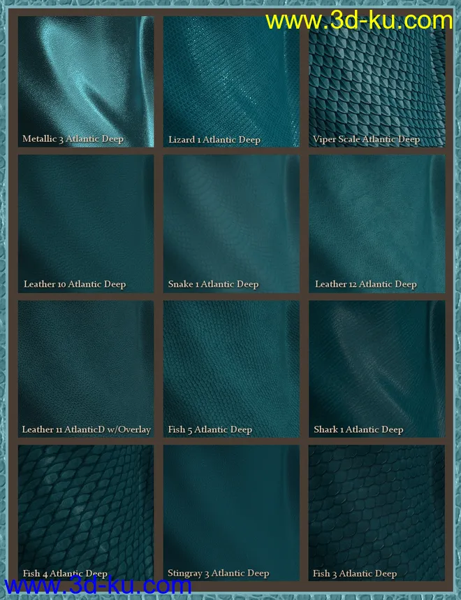 Leather Shader Presets 2 for Iray模型的图片7