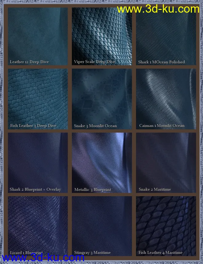 Leather Shader Presets 2 for Iray模型的图片8