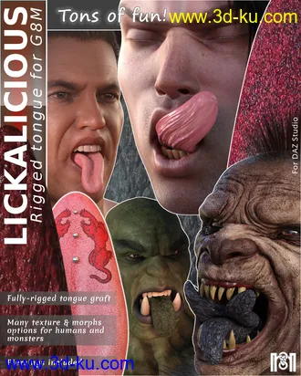 3D打印模型Lickalicious For Genesis 8 Male的图片