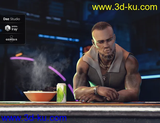 LIE Body Bruises for Genesis 3 and 8 Male(s)模型的图片6