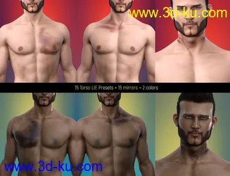 3D打印模型LIE Body Bruises for Genesis 3 and 8 Male(s)的图片