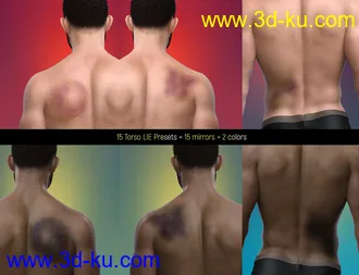 3D打印模型LIE Body Bruises for Genesis 3 and 8 Male(s)的图片