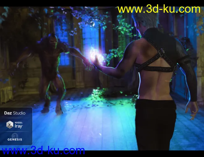 LIE Body Bruises for Genesis 3 and 8 Male(s)模型的图片13