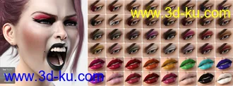 3D打印模型LIE Make-Up Set for Genesis 8 Female的图片
