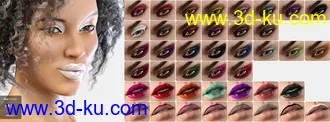 3D打印模型LIE Make-Up Set for Genesis 8 Female的图片