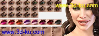 3D打印模型LIE Make-Up Set for Genesis 8 Female的图片