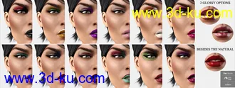 3D打印模型LIE Make-Up Set for Genesis 8 Female的图片
