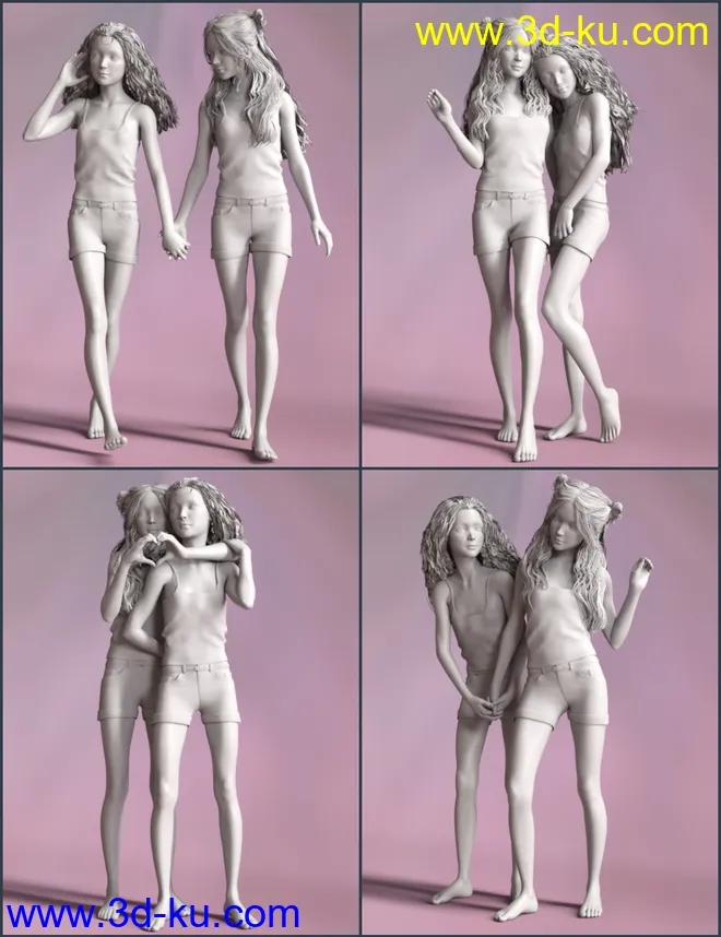 Little Divas Poses for Genesis 8 Female(s)模型的图片2