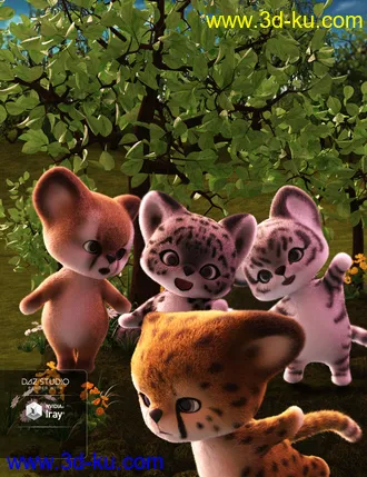 3D打印模型Little Puma Poses for Pounce the Puma的图片