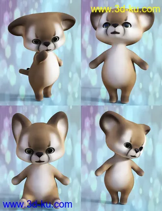 3D打印模型Little Puma Poses for Pounce the Puma的图片
