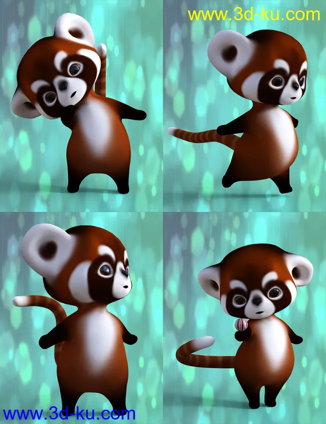 Little Racoon Poses for Ping The Ringtail模型的图片2