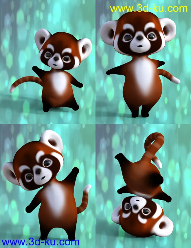 Little Racoon Poses for Ping The Ringtail模型的图片3