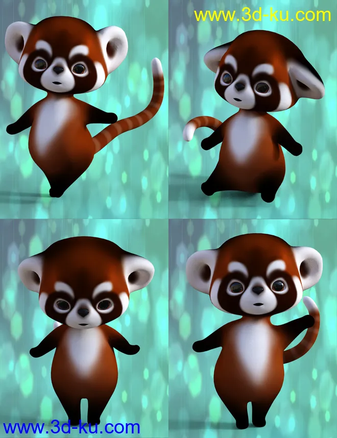 Little Racoon Poses for Ping The Ringtail模型的图片7