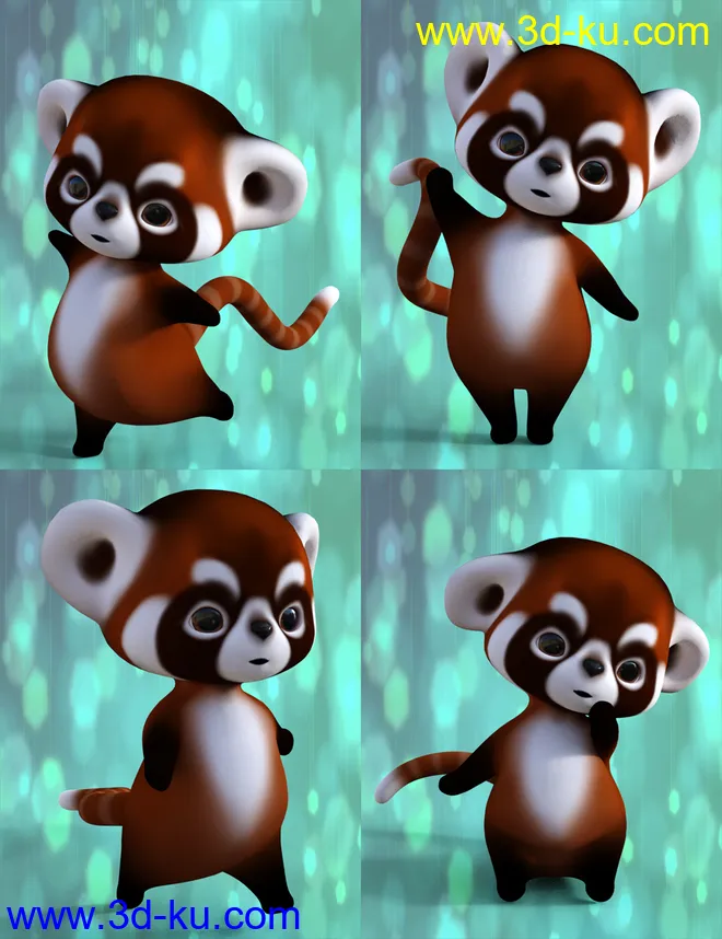 Little Racoon Poses for Ping The Ringtail模型的图片9