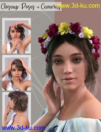 3D打印模型Lotsa Poses for Genesis 8 Female的图片
