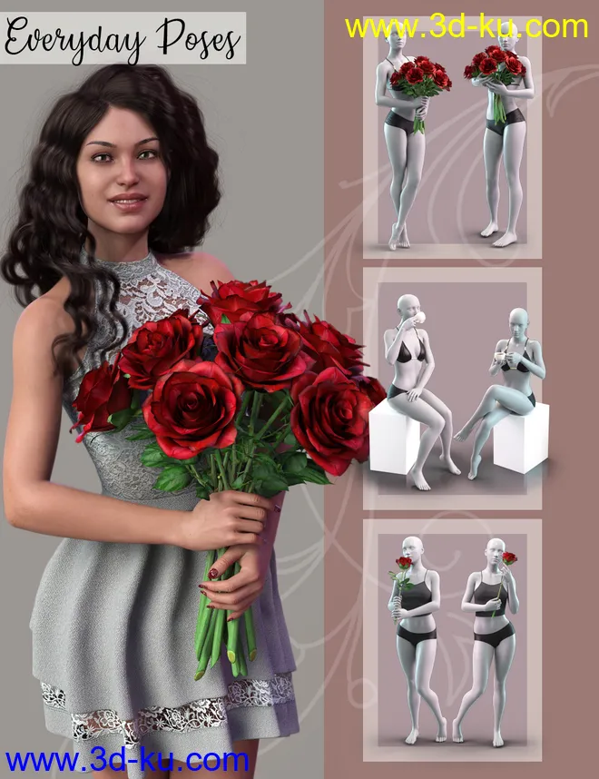 Lotsa Poses for Genesis 8 Female模型的图片8