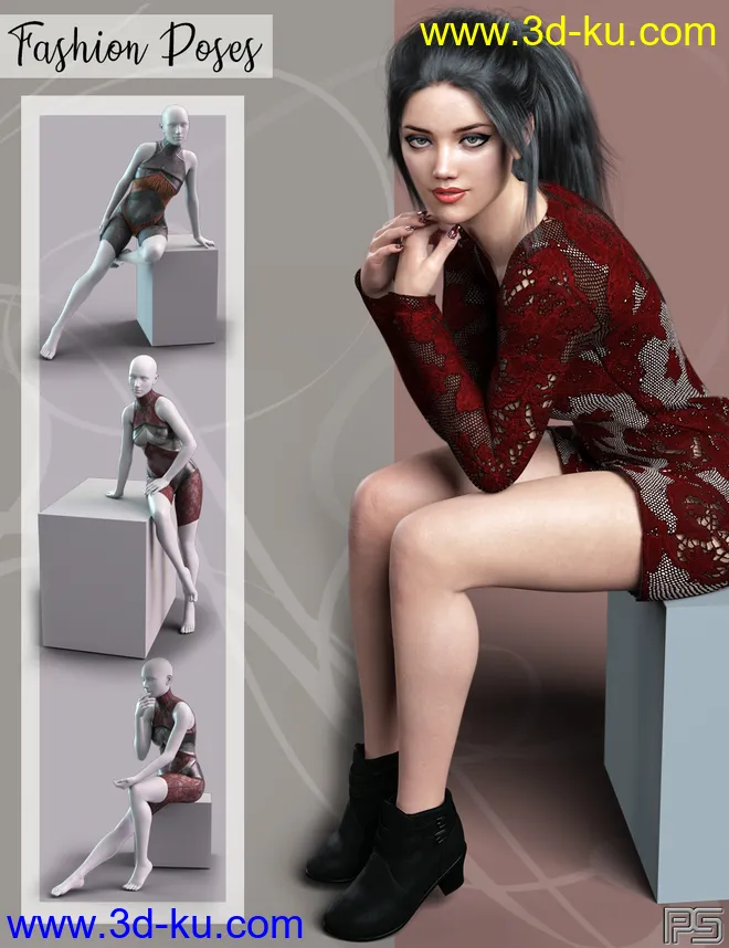 Lotsa Poses for Genesis 8 Female模型的图片11