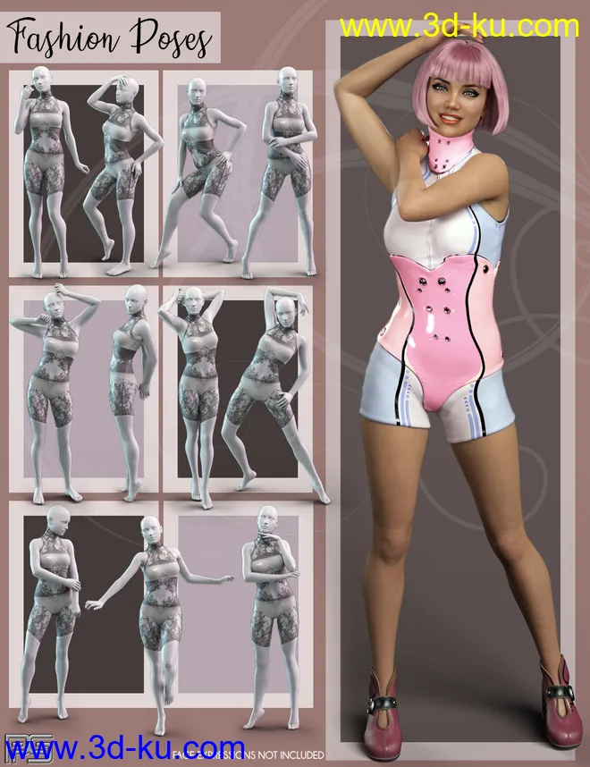 Lotsa Poses for Genesis 8 Female模型的图片14