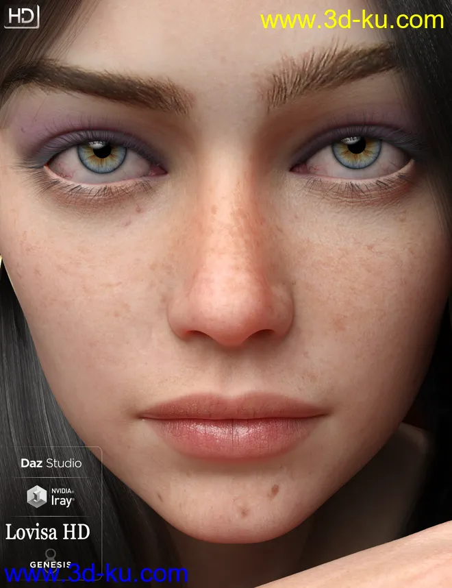 Lovisa HD For Genesis 8 Female模型的图片10