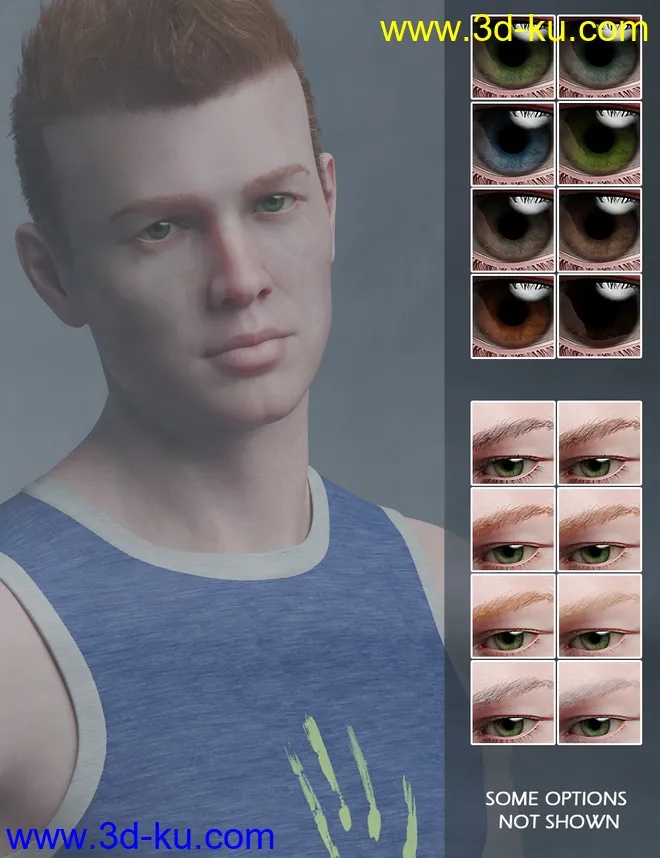 Luke HD for Genesis 8 Male模型的图片9