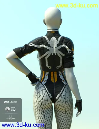 3D打印模型Lunatic Taeo Outfit for Genesis 8 Female(s)的图片