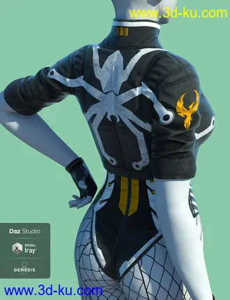 3D打印模型Lunatic Taeo Outfit for Genesis 8 Female(s)的图片