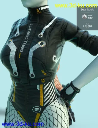 3D打印模型Lunatic Taeo Outfit for Genesis 8 Female(s)的图片