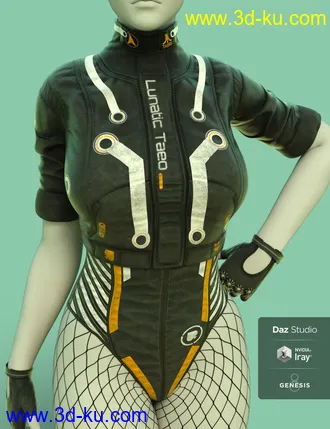 Lunatic Taeo Outfit for Genesis 8 Female(s)模型的图片12