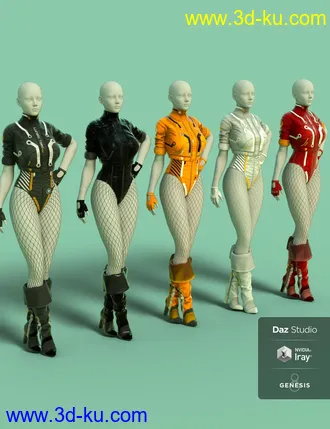 3D打印模型Lunatic Taeo Outfit for Genesis 8 Female(s)的图片