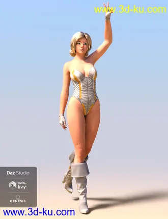 3D打印模型Lunatic Taeo Outfit for Genesis 8 Female(s)的图片