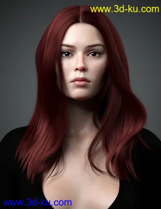 3D打印模型Lynna Hair For Genesis 8 Female(s)的图片