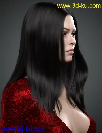 3D打印模型Lynna Hair For Genesis 8 Female(s)的图片