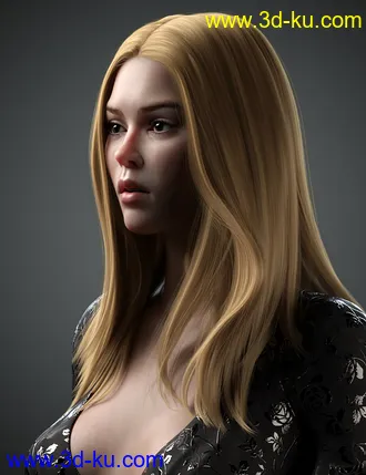 3D打印模型Lynna Hair For Genesis 8 Female(s)的图片