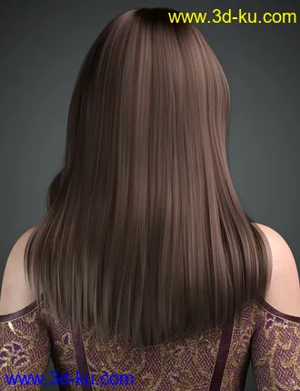3D打印模型Lynna Hair For Genesis 8 Female(s)的图片