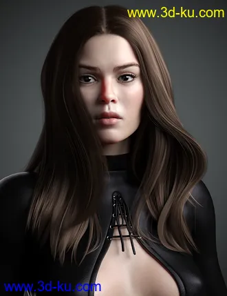 3D打印模型Lynna Hair For Genesis 8 Female(s)的图片