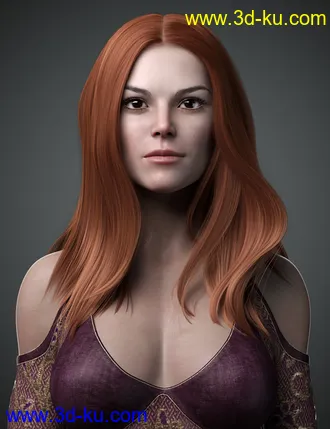 3D打印模型Lynna Hair For Genesis 8 Female(s)的图片