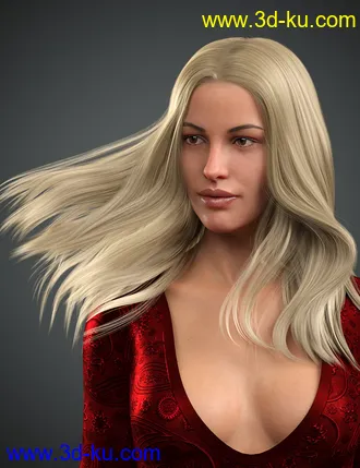 3D打印模型Lynna Hair For Genesis 8 Female(s)的图片