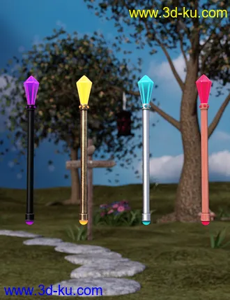 3D打印模型Magic Wands的图片
