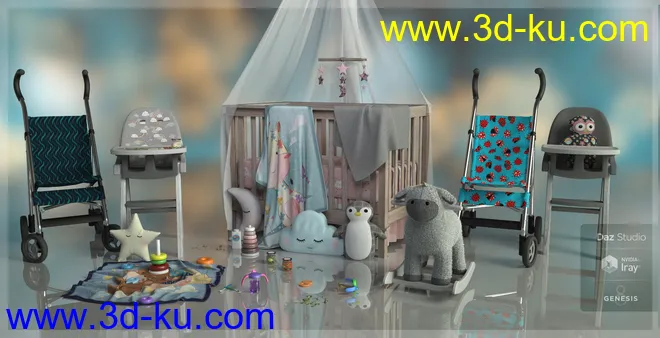 Make Me Itsy Bitsy Baby Props and Shaders模型的图片3