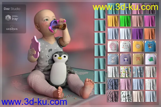 Make Me Itsy Bitsy Baby Props and Shaders模型的图片6